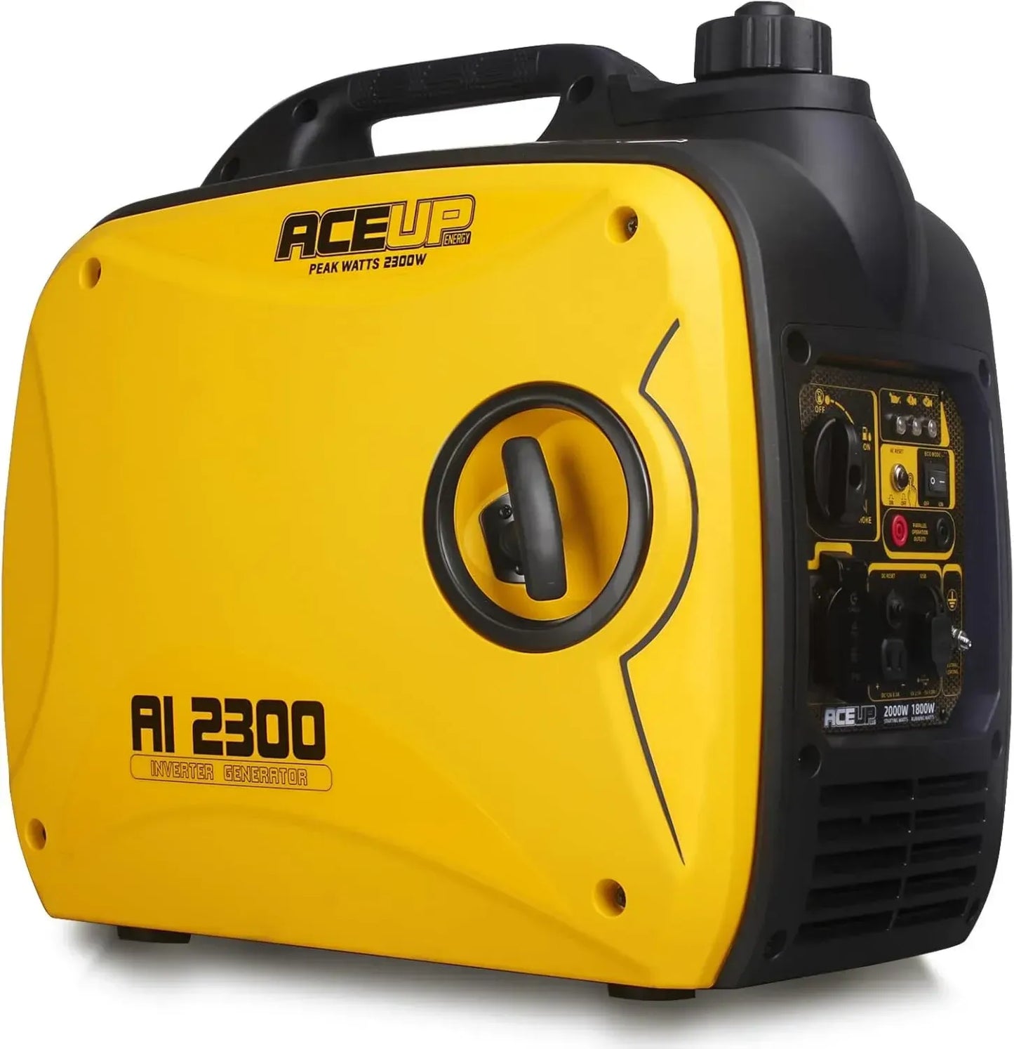 Groupe Électrogène Silencieux 2000W Aceup Energy, Générateur Inverter 4 Temps avec Prises USB 230V 12V, Léger 19.8kg